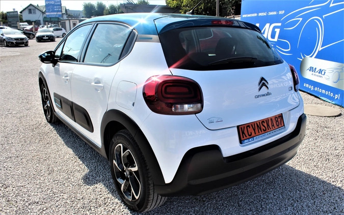 Citroen C3 cena 58900 przebieg: 13444, rok produkcji 2020 z Międzylesie małe 407